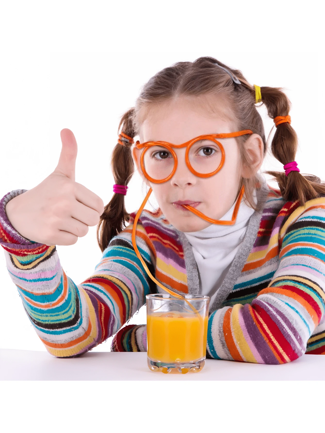 Crazy And Funny Straw Eyeglasses, Reusable DIY Straw Glasses For Adult