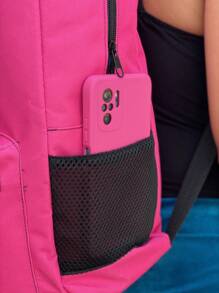 Women Functional Backpacks - 玫紅色 - 查看 5
