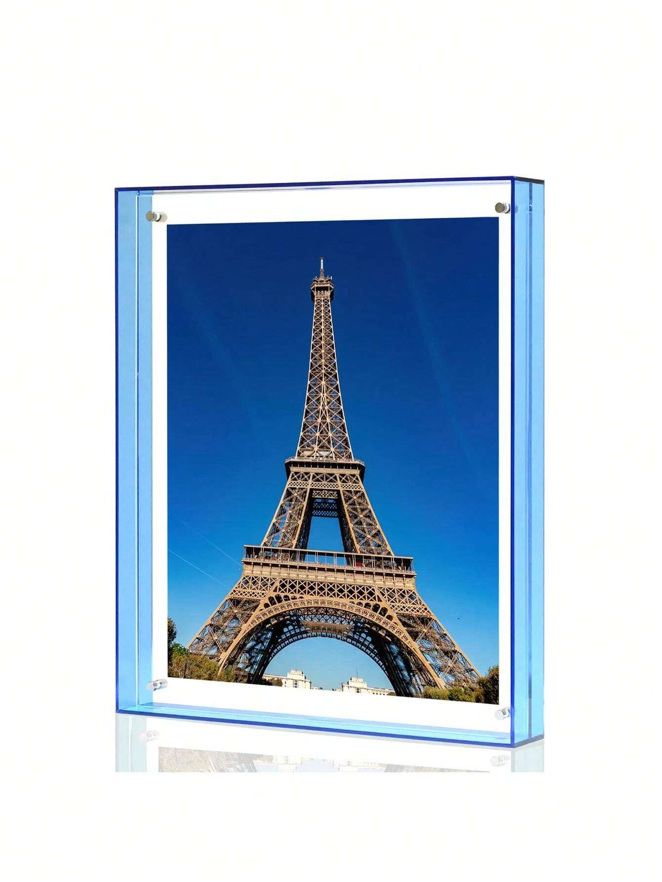 YQYCE 4er Set Magnet Bilderrahmen 6x9cm - Rahmenloser Acrylrahmen Mit Starken Magneten