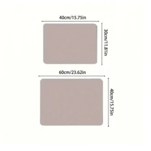 Kitchen Sink Mat Silicone Diatom Mud Table Coffee Table Water Absorption Mat, Portable, Simple & Heat Resistant, High Durability & Aesthetic Value - Yellow - View 2