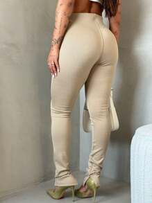 Women Pants - 沙 - 查看 2