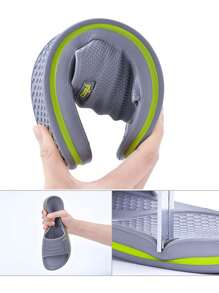 男士经典家居拖鞋 - 轻便舒适防滑浴室拖鞋，适合夏季泳池和海滩穿着 - 藍色 - 查看 8