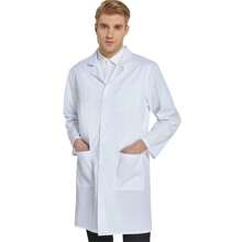Professional Lab Coat For Boyfriend Style Men WoBoyfriend Style Men Long Sleeve, White, Unisex - White - View 2