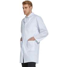Professional Lab Coat For Boyfriend Style Men WoBoyfriend Style Men Long Sleeve, White, Unisex - White - View 3