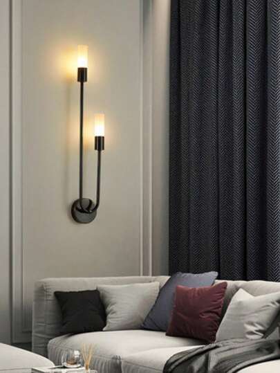 Moderne Indoor Wand Lamp G9 Golden Zwart le Shaped Lighting Fixture Bedroom Staircase Balcony (Light Bulb Not Included) view 5