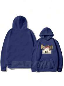 Men Hoodies - Màu xanh hải quân - Xem 2