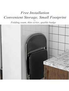 1 Pieza Silla Plegable Acolchada Tapizada de Niñ@s, Silla De Evento para Dormitorio De Niñ@s Sillas Plegables, Asiento De Comedor Acolchado Portátil Sin Brazos para Sala De Estar Interior y Comedor, - Blanco - Ver 7