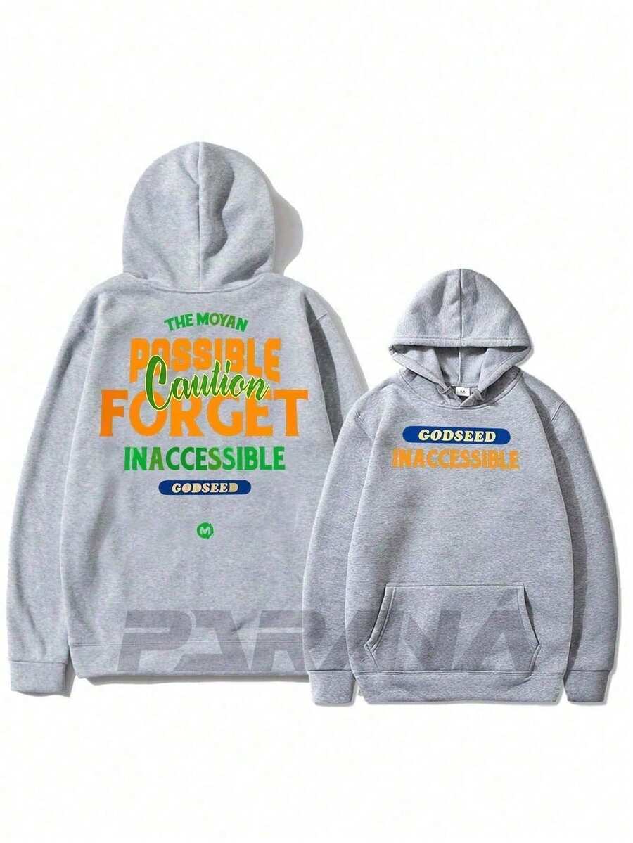 Men Hoodies - 灰色 - 查看 1