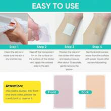 Tattoo Cover Up Tape, Ultra Thin Patch For Tattoo Scar And Birthmarks, Invisible Waterproof Skin Tone Concealer Sticker For Covering Up Scars Tattoos,3 Count (Pack Of 1) - Multicolor - View 7