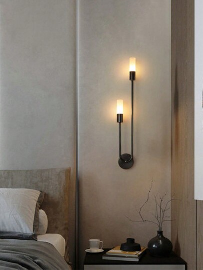 Moderne Indoor Wand Lamp G9 Golden Zwart le Shaped Lighting Fixture Bedroom Staircase Balcony (Light Bulb Not Included) view 2