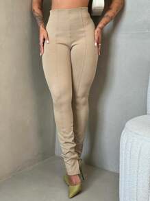 Women Pants - 沙 - 查看 1