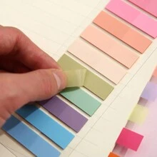 18/25/37入組莫蘭迪色編碼學生閱讀索引標籤，含200入組自粘式註釋文件標籤，辦公室文具 - 彩色 - 查看 3