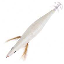 HENGJIA 1pc 2.0# 2.5# 3.0# 3.5# 4.0# Luminous Squid Jigs Prawn Hook Bionic Wood Shrimp Baits Fishing Lures For Cuttlefish Saltwater Sea Fishing Tackle