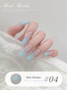 XEIJAYI 1瓶装15毫升绿色凝胶指甲油，四季美甲，可卸LED凝胶指甲油，DIY家庭沙龙美甲，夏季送给女性女孩的美甲礼物 - 彩色 - 查看 6