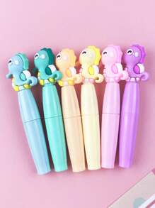 6pcs Cute Lollipop Style Mini Fluorescent Highlighter Pens For Drawing And Painting - 6 Colors - View 5