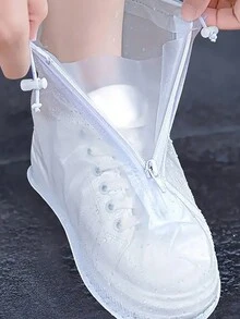 2只装防滑雨鞋套，男女通用户外旅行防水鞋套 - 彩色 - 查看 6