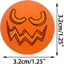 Meching 万圣节夜光弹力球，弹跳球万圣节，万圣节派对用品治疗袋，礼物填充奖励游戏（随机混合发货） - 彩色 - 查看 2