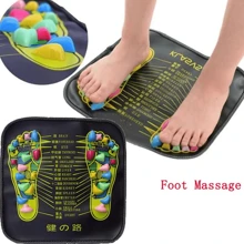 Foot Massage Mat, Foot Massage Pad, Toe Pressure Board, Cobblestone Foot Massager (Random Stone Color)