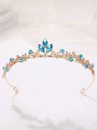 1 Stück Prinzessin Stil luxuriöses und süßes 3D Strass Krone Stirnband für Teenager Mädchen