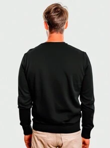 Men Sweatshirts - 黑色 - 查看 2