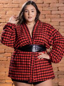 Women Blouses - 紅色 - 查看 1