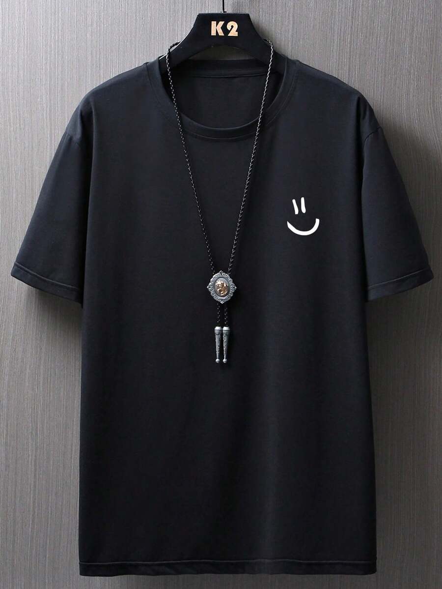 Men T-Shirts - 黑色 - 查看 1
