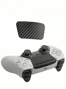 1pc PS Game Console 5 Pad Skin Sticker, Controller Decal, Touchpad Protector, Carbon Fiber