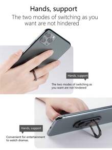 Reletech 1/2个磁吸手机支架，懒人支架，无需收纳。360°磁吸，可旋转滑动，可拆卸手机指环支架，防摔创意手机指环支架 - 紫色 - 查看 6