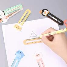 10/50pcs Cute Animals Bookmarks Ruler,  Teacher Prizes Book Markers Students Animal Party Favor Random Style - Multicolor - View 5