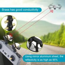 Extensor de rango de refuerzo de señal de antena de control remoto RC 2 para Accesorios de drones DJI Mini 4 Pro / Air 3 - Negro - Ver 4