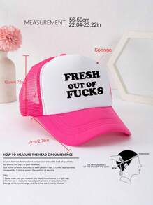 1 件男女通用印花装饰可调节趣味卡车司机帽、棒球帽、太阳帽、老爹帽、网眼帽，适合日常使用、郊游、旅行、徒步旅行、游泳、海滩 - 純藍色 - 查看 3