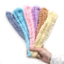 6入組39.3英寸/100厘米珊瑚絨管道清潔棒，長管道清潔器，厚且長的毛絨軟毛冰絲條，毛絨軟毛冰絲條工藝，超級巨型毛絨棒，具有厚管道清潔器的毛絨軟毛冰絲條，DIY項目和工藝用品裝飾，適用於初學者的管道清潔器，DIY項目的管道清潔器 - 淺卡其色 - 查看 11