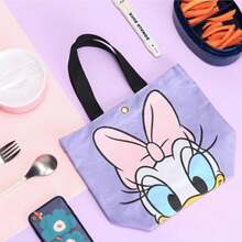 系列卡哇伊便當袋，創意便當盒卡通唐老鴨黛西鴨提袋生日禮物適用於粉絲、學生、同學 [官方授權] - 均碼 - 查看 7