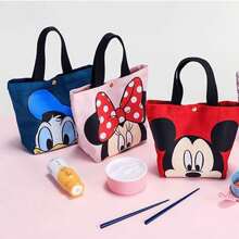 系列卡哇伊便當袋，創意便當盒卡通唐老鴨黛西鴨提袋生日禮物適用於粉絲、學生、同學 [官方授權] - 均碼 - 查看 6
