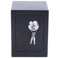 kangten Mini Cash Box With Lock & 3*Keys, 4.6L/1.01Gal Cash Box UK - Black - View 6