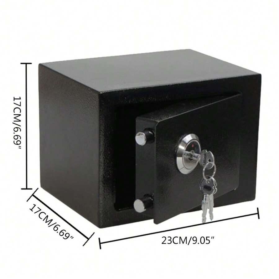 YUNRUX Wall, Mini With Key Lock And Double Key, Wall, 230 X 170 X 170 Mm - Black - View 1