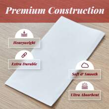 25/50/100 Large Disposable Guest Towels For Bathroom, Premium Linen-Like, Multi-Fold, Cloth-Feel Napkins, A Hygienic Solution For Kitchen, Party, Weddings And Events - White - View 6
