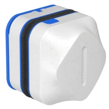 1入組迷你磁力刷，魚形玻璃潔淨器，雙面清潔刷，餵魚專用 - 彩色 - 查看 7