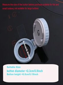 TWO DADS 1个儿童按钮安全锁，儿童防误触汽车洗衣机电脑钥匙启动保护盖，婴儿防误触装置，适用于炉灶冰箱洗衣机 - 藍色 - 查看 9