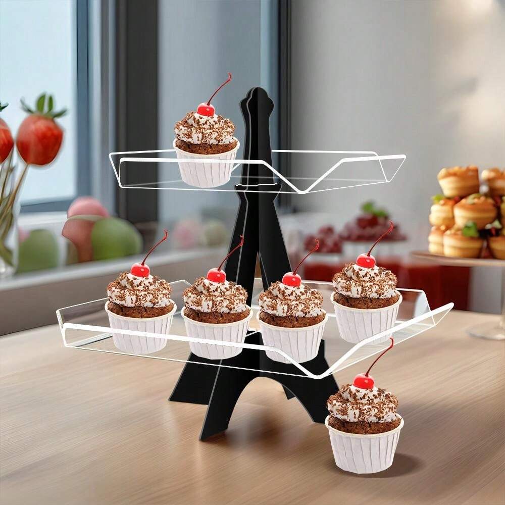 Metall Cupcake Ständer Riesenrad - 8 Tassen Drehbarer Kuchenhalter Für Desserts
