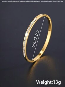 1 Chiếc Vòng Tay Khoan Đơn Giản Phong Cách Và Tinh Tế (Quà Tặng Nam/Nữ) Thích Hợp Cho Bạn Trai Quà Tặng Ngày Lễ - vòng tay kim cương một hàng - Xem 9