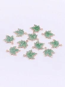 10pcs Fashionable 3D Maple Leaf Pendant DIY Jewelry Pendant For Necklace, Bracelet, Earrings, Handmade Craft Material - Maple Leaf - View 6