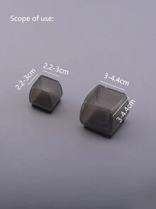 4 piezas protectores redondos de piernas de silla para pisos de madera dura, pad de cubierta de pierna de mueble de silicona y fieltro para proteger los pisos de arañazos y ruido, movimiento suave para las patas de la silla - Negro - Ver 4