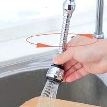 1pc Kitchen Gadgets, 2 Modes 360 Rotatable Bubbler High Pressure Faucet Extender Kitchen Gadgets - Multicolor - View 7