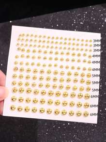 1pc 180 Silver-Plated Rhinestone Lip/Microblading/Face Sticker Stud, Fashionable Minimalist High-End Women's Party Jewelry