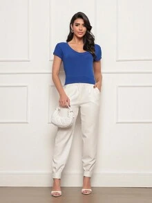 blusa feminina podrinha manga curta estiloTshirt Basica / Blusa Pedrinha / podrinha Feminina