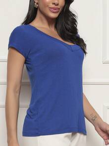 blusa feminina podrinha manga curta estiloTshirt Basica / Blusa Pedrinha / podrinha Feminina