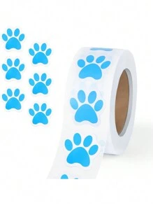 500 PCS Dog Paw Print Stickers, 1 Inch Colorful/Black Dog Stickers For Kids, Self-Adhesive Puppy Paw Prints Stickers For Gifts, Mailing, Vets, Kennels, Party Room Decoration, Envelope Seals - Multicolor - View 6