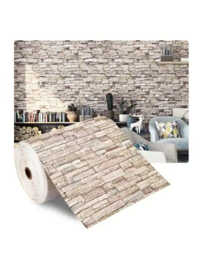 10M/5M/3M/2M/1M 3D Wand Sticker Imitation Brick Bedroom Home Waterproof Self Adhesive DIY Wallpaper Living Room TV Backdrop,Renovation Stickers Peel Panels,Wall Paper, Wallpapers, ation Items Refresh Your Home,Rama
