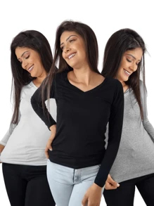 Women T-Shirts - màu đen - Xem 1